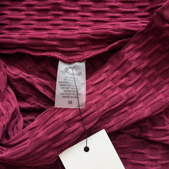 Brand new Bra + leggings Burgundy and fancy fit jacket workout set Women size M - Picture 10 of 15